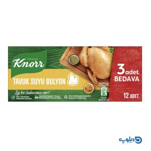 قرص عصاره مرغ کنور 12 عددی Knorr