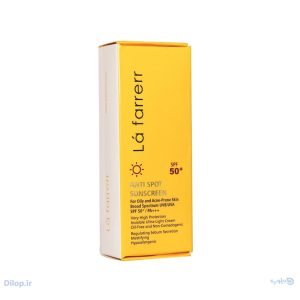 کرم ضد آفتاب و ضد لک بی‌رنگ پوست چرب و مستعد آکنه SPF50 لافارر
