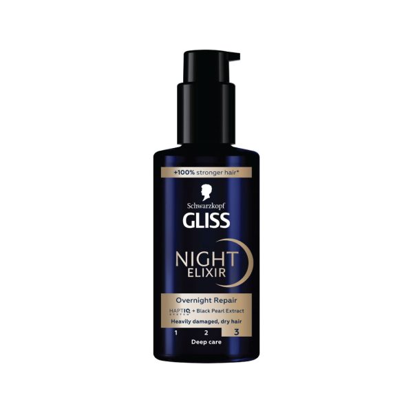 سرم مو شبانه گلیس ترمیم کننده سری Night Elixir