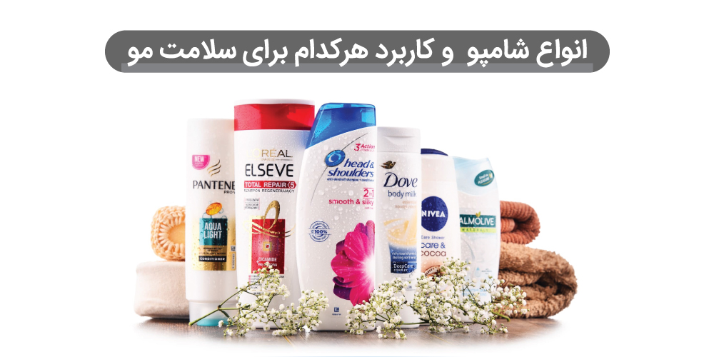 انواع شامپو و کاربرد هر کدام برای سلامت مو